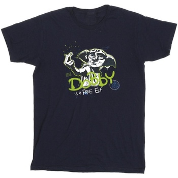 Abbigliamento Uomo T-shirts a maniche lunghe Harry Potter Dobby A Free Elf Blu