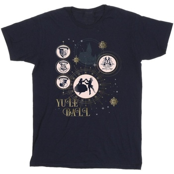 Abbigliamento Uomo T-shirts a maniche lunghe Harry Potter Yule Ball Blu