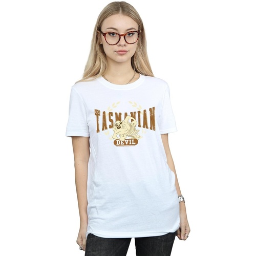 Abbigliamento Donna T-shirts a maniche lunghe Dessins Animés BI32667 Bianco