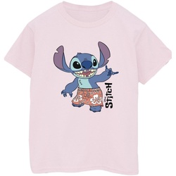 Abbigliamento Uomo T-shirt maniche corte Disney Lilo & Stitch Bermuda Shorts Rosso