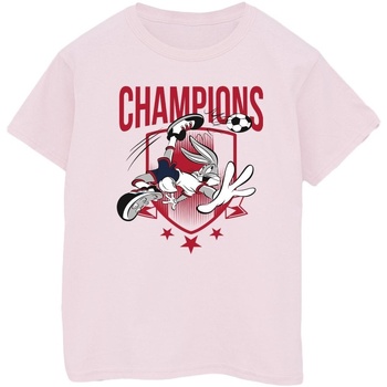 Abbigliamento Donna T-shirts a maniche lunghe Dessins Animés Bugs Bunny Champions Rosso