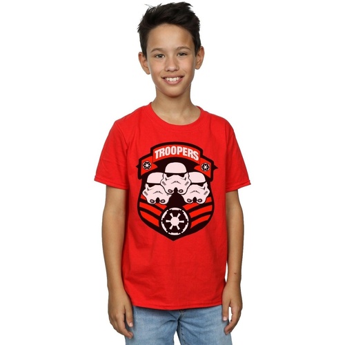Abbigliamento Bambino T-shirt maniche corte Disney Stormtrooper Troopers Rosso