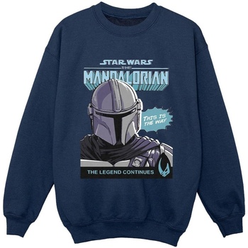 Abbigliamento Bambino Felpe Star Wars The Mandalorian Mando Comic Cover Blu