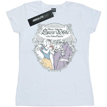 Abbigliamento Donna T-shirts a maniche lunghe Disney Snow White Apple Bite Bianco