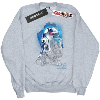Abbigliamento Bambina Felpe Disney The Last Jedi R2-D2 Brushed Grigio