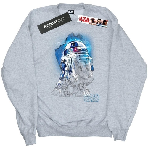 Abbigliamento Bambina Felpe Disney The Last Jedi R2-D2 Brushed Grigio