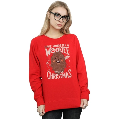 Abbigliamento Donna Felpe Disney Wookiee Little Christmas Rosso