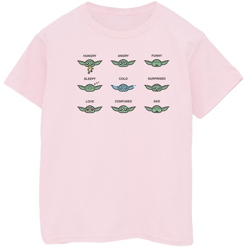 Abbigliamento Bambino T-shirt maniche corte Disney Mandalorian Grogu Mood Rosso