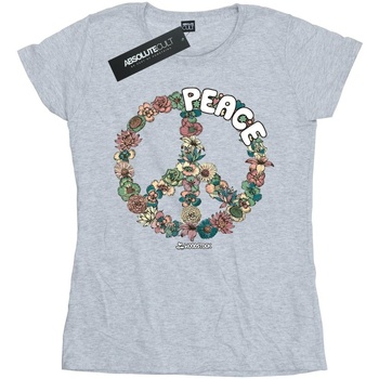 Abbigliamento Donna T-shirts a maniche lunghe Woodstock Floral Peace Grigio
