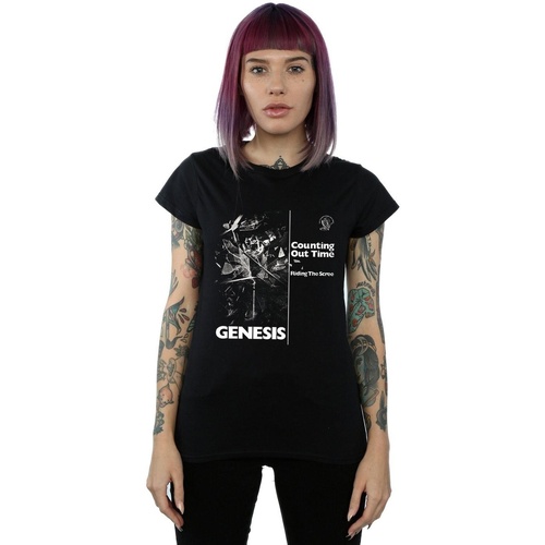 Abbigliamento Donna T-shirts a maniche lunghe Genesis Counting Out Time Nero