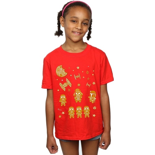 Abbigliamento Bambina T-shirts a maniche lunghe Disney Gingerbread Empire Rosso