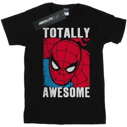 Abbigliamento Uomo T-shirts a maniche lunghe Marvel Spider-Man Totally Awesome Nero