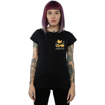 Abbigliamento Donna T-shirts a maniche lunghe Woodstock Breast Logo Nero