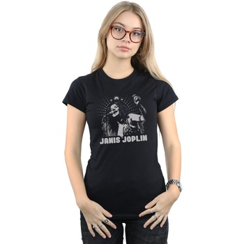Abbigliamento Donna T-shirts a maniche lunghe Janis Joplin Spiritual Mono Nero