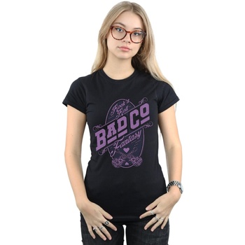 Abbigliamento Donna T-shirts a maniche lunghe Bad Company Rock N Roll Fantasy Nero