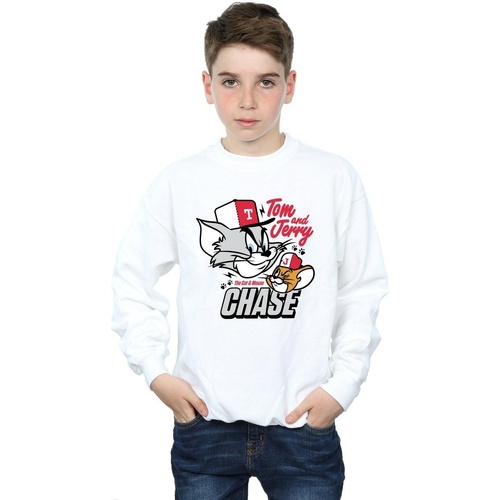 Abbigliamento Bambino Felpe Dessins Animés Cat & Mouse Chase Bianco