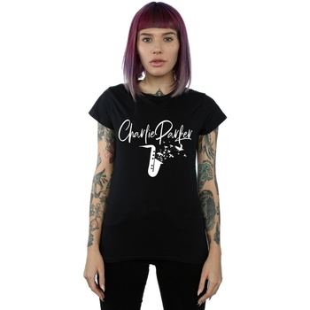 Abbigliamento Donna T-shirts a maniche lunghe Charlie Parker Bird Sounds Nero