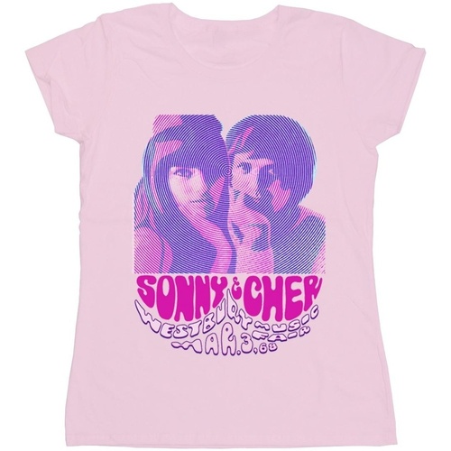 Abbigliamento Donna T-shirts a maniche lunghe Sonny & Cher Westbury Music Fair Rosso