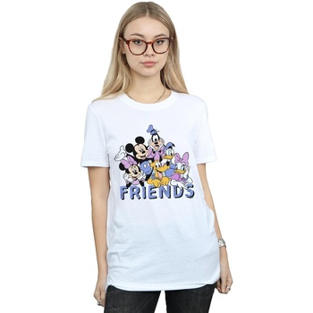 Abbigliamento Donna T-shirts a maniche lunghe Disney Classic Friends Bianco