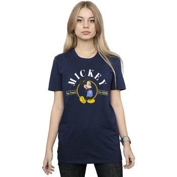 Abbigliamento Donna T-shirts a maniche lunghe Disney Mickey Mouse True Original Blu