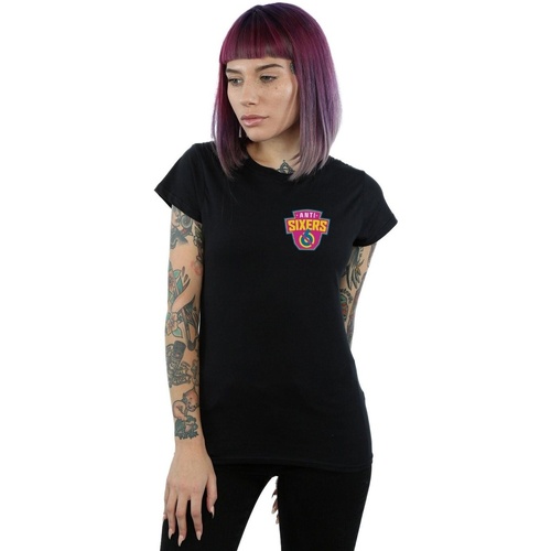 Abbigliamento Donna T-shirts a maniche lunghe Ready Player One Anti Sixers Breast Logo Nero