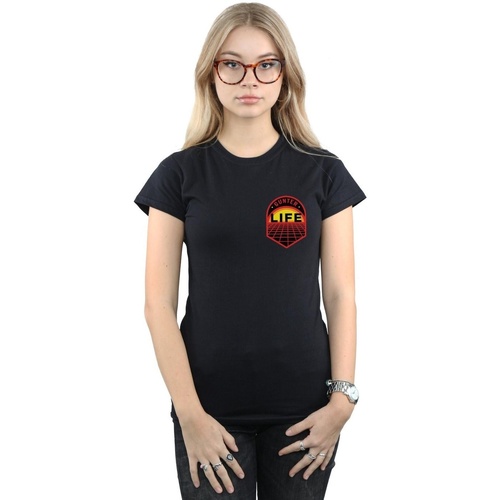 Abbigliamento Donna T-shirts a maniche lunghe Ready Player One Gunter Life Breast Logo Nero