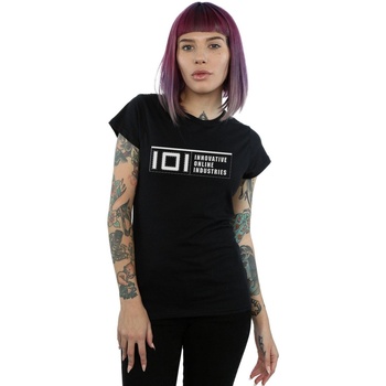 Abbigliamento Donna T-shirts a maniche lunghe Ready Player One IOI Logo Nero