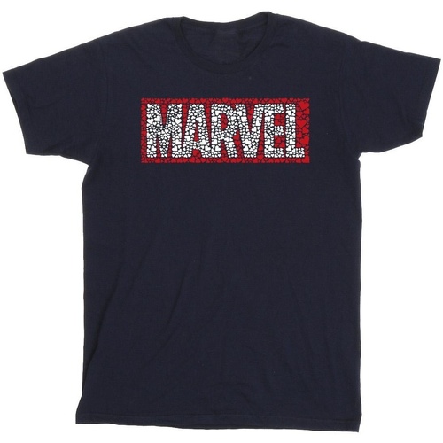 Abbigliamento Uomo T-shirts a maniche lunghe Marvel Comics Hearts Logo Blu