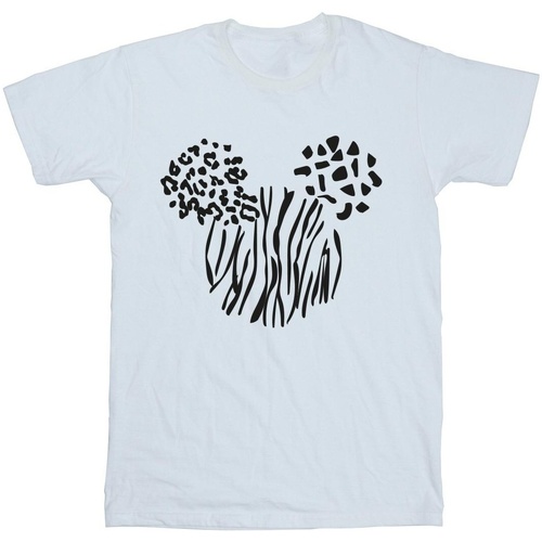 Abbigliamento Donna T-shirts a maniche lunghe Disney Mickey Mouse Animal Bianco