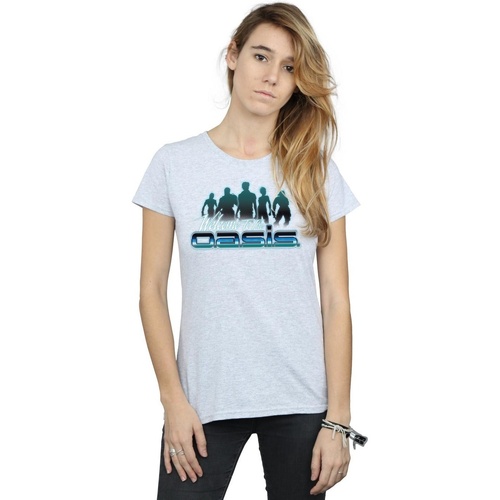 Abbigliamento Donna T-shirts a maniche lunghe Ready Player One Welcome To The Oasis Grigio