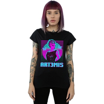 Abbigliamento Donna T-shirts a maniche lunghe Ready Player One Neon Art3mis Nero