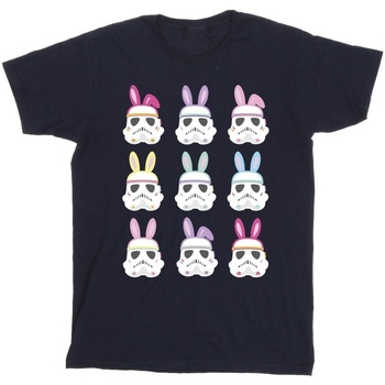 Abbigliamento Bambina T-shirts a maniche lunghe Disney Stormtrooper Easter Bunnies Blu