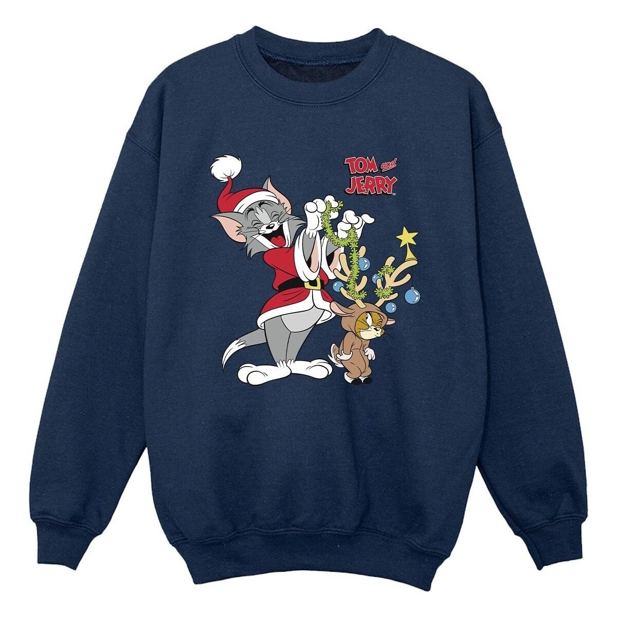 Abbigliamento Bambino Felpe Tom & Jerry Christmas Reindeer Blu