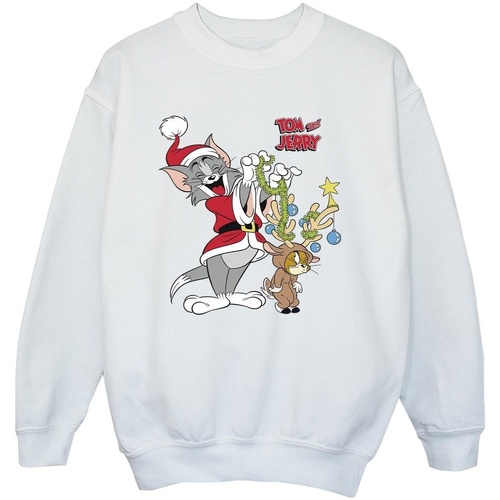Abbigliamento Bambino Felpe Tom & Jerry Christmas Reindeer Bianco