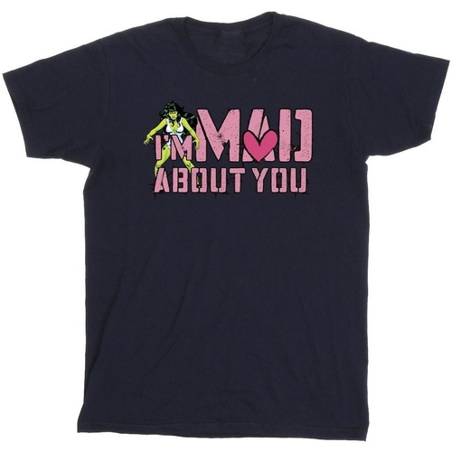 Abbigliamento Uomo T-shirts a maniche lunghe Marvel She-Hulk Mad About You Blu