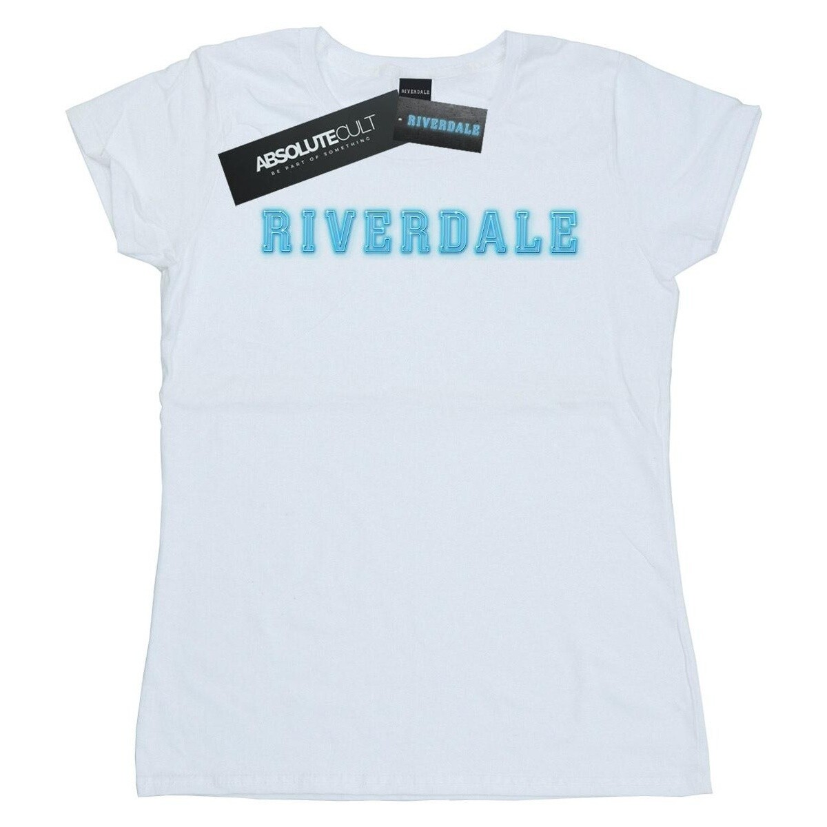 Abbigliamento Donna T-shirts a maniche lunghe Riverdale Neon Logo Bianco