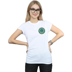 Abbigliamento Donna T-shirts a maniche lunghe Riverdale High School Crest Breast Print Bianco
