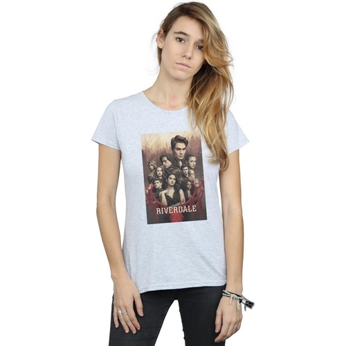 Abbigliamento Donna T-shirts a maniche lunghe Riverdale Stag Skull Grigio