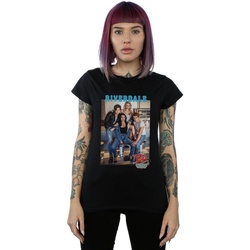 Abbigliamento Donna T-shirts a maniche lunghe Riverdale Pops Group Photo Nero