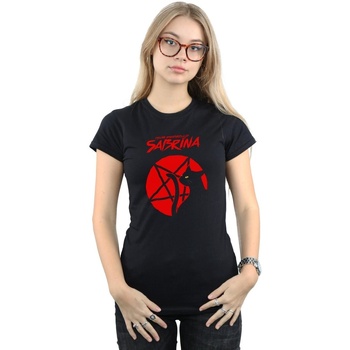 Abbigliamento Donna T-shirts a maniche lunghe The Chilling Adventures Of Sabri Salem Pentagram Nero