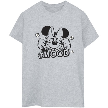 Abbigliamento Donna T-shirts a maniche lunghe Disney Minnie Mouse Mood Grigio