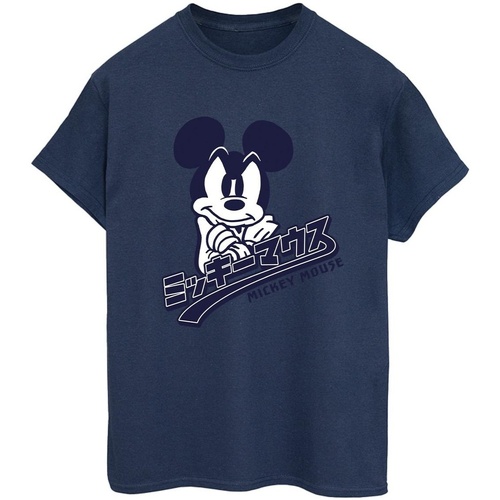 Abbigliamento Donna T-shirts a maniche lunghe Disney Mickey Mouse Japanese Blu