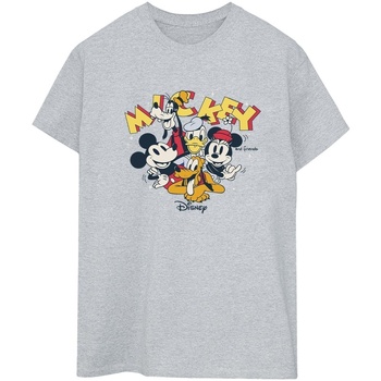 Abbigliamento Donna T-shirts a maniche lunghe Disney Mickey Mouse Group Grigio