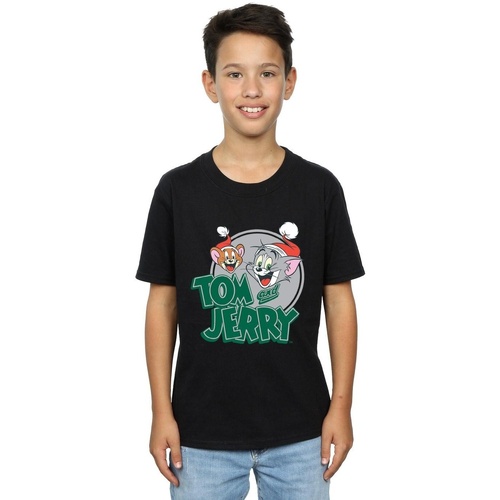 Abbigliamento Bambino T-shirt & Polo Dessins Animés Christmas Greetings Nero