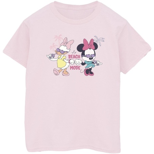 Abbigliamento Donna T-shirts a maniche lunghe Disney Minnie Daisy Beach Mode Rosso