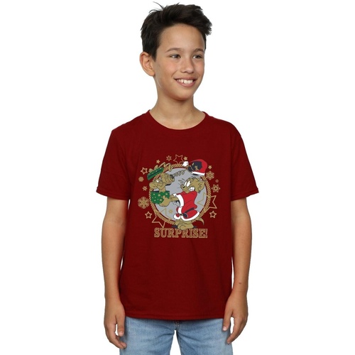Abbigliamento Bambino T-shirt maniche corte Dessins Animés Christmas Surprise Multicolore