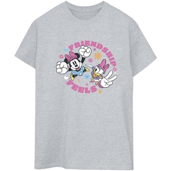 Abbigliamento Donna T-shirts a maniche lunghe Disney Minnie Mouse Daisy Friendship Grigio