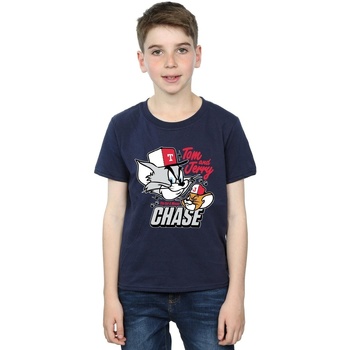 Abbigliamento Bambino T-shirt maniche corte Dessins Animés Cat & Mouse Chase Blu