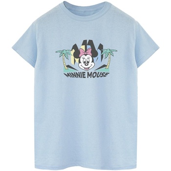 Abbigliamento Donna T-shirts a maniche lunghe Disney Minnie MM Palm Blu