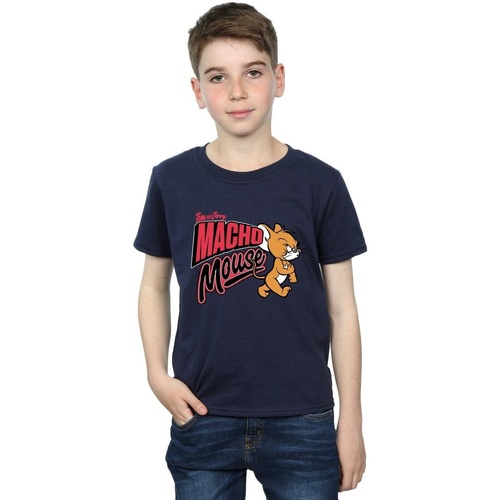 Abbigliamento Bambino T-shirt maniche corte Dessins Animés Macho Mouse Blu